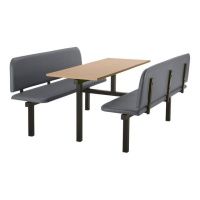 CU94 - 6-Seater Oscar Canteen Unit - 2 Way Access, Grey, Beech