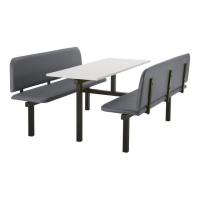 CU94 - 6-Seater Oscar Canteen Unit - 2 Way Access, Grey, White