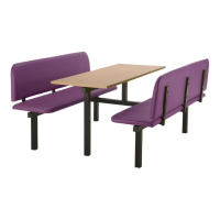 CU94 - 6-Seater Oscar Canteen Unit - 2 Way Access, Purple, Beech