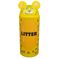 Animal Litter Bin Leopard - Small