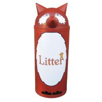 Animal Litter Bin Fox - Small