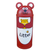 Animal Litter Bin Bear - Large