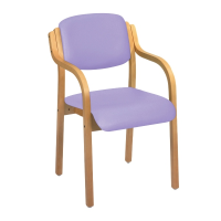 Aurora Visitor Chair with Arms - Lilac