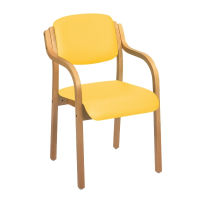 Aurora Visitor Chair with Arms - Primrose
