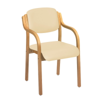 Aurora Visitor Chair with Arms - Beige
