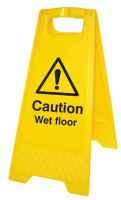 Caution wet floor (free-standing floor sign)