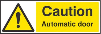 Caution automatic door