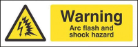 Warning Arc flash and shock hazard