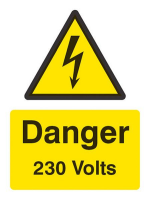 Danger 230 volts