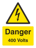 Danger 400 volts