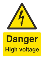 Danger high voltage