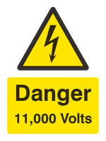 Danger 11000 volts