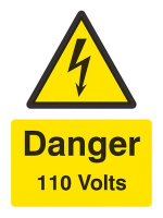 Danger 110 volts