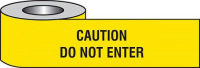 Caution do not enter barrier tape (yellow/black)