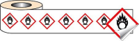 250 S/A labels 100x100mm GHS Label - Oxidiser