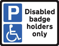 Disabled badge holder class RA1 320x250mm