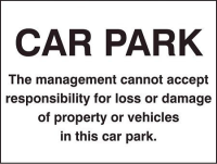 Car park disclaimer