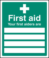Your first aiders are
