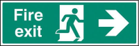 Fire exit arrow right