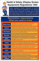 Display screen equipment regulations 1992 poster