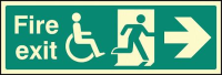 Disabled fire exit --->