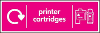 WRAP Recycling Sign - Printer cartridges