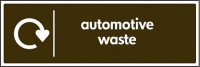 WRAP Recycling Sign - Automotive waste