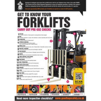 GTG Forklift Inspection poster 420x594mm synthetic paper