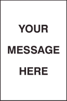 Your message here floor graphic 400x600mm
