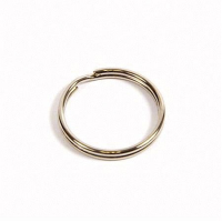 25mm Nickel Plated Steel Split Ring for engraved Key Fobs