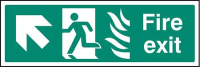 Fire exit - arrow up left HTM