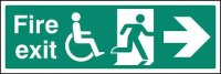 Disabled fire exit --->