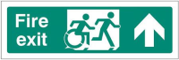 Disabled fire exit arrow up - inclusive design