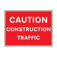 Caution Construction Traffic - Recyclable Aluminium