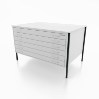 Heath A0 6 Drawer Plan Chest GREY