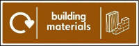 WRAP Recycling Sign  -  Building materials