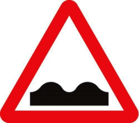 Uneven road class R2 600mm triangle