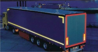 Yellow lorry marking contour tape 51mmx50m (rigid vehicle)