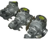 North Ridge FIG90CLH Close Coupled Internal Gear High Viscosity Food Pump with Extended Gear Length and 90&#176; Flange Connections