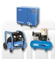 Direct dive and belt drive piston compressors