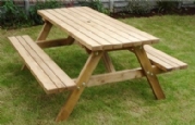 oak finish benches 