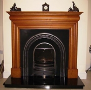 Wexford 54&#39; Shelf Oak Fireplace