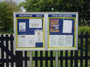 School Display Cabinet Signs