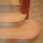 Staircase with Inlaid Treads & Panels to Landing & Sides