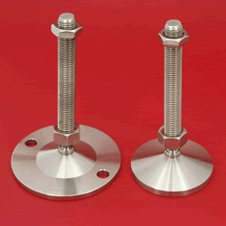 Adjustable feet with stainless steel base 
