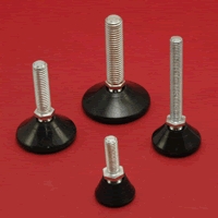 Adjustable feet 8mm thread & plastic base