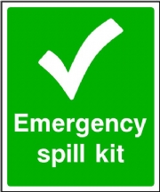 Emergency Spill Kit Sign