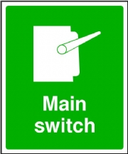 Main Switch Sign