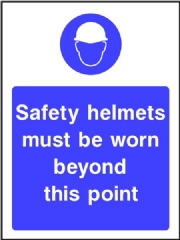 Hard Hat Safety Sign