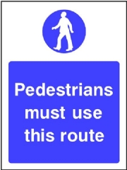 Pedestrians Safety Sign